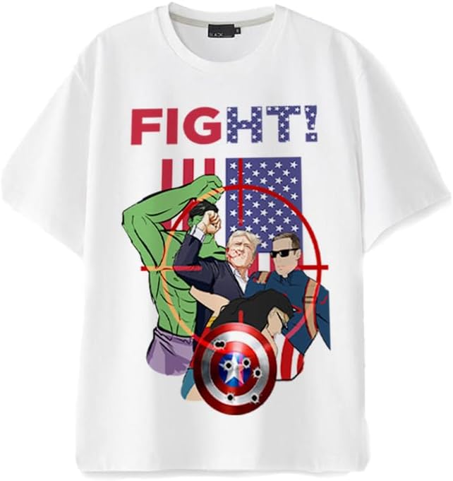 Trump T-Shirt - Trump Shot 2024 Short Sleeve T-Shirt