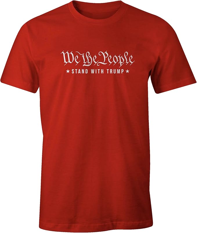 Ink Trendz We The People Stand with 47 President Cotton Men's T-Shirt